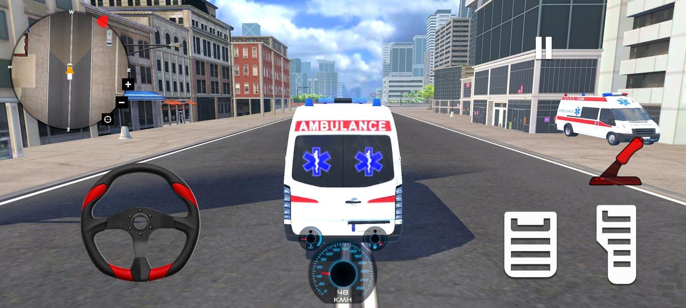 بازی ماشین آمبولانس : بازی جدید - Gameplay image of android game