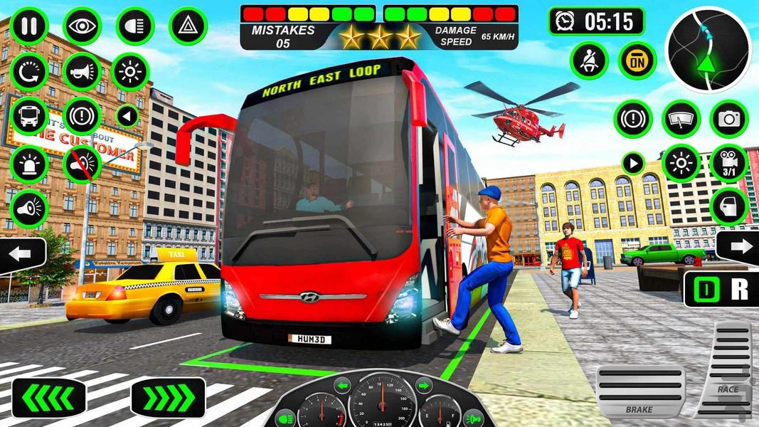 بازی ماشین راننده اتوبوس : بازی جدید - Gameplay image of android game