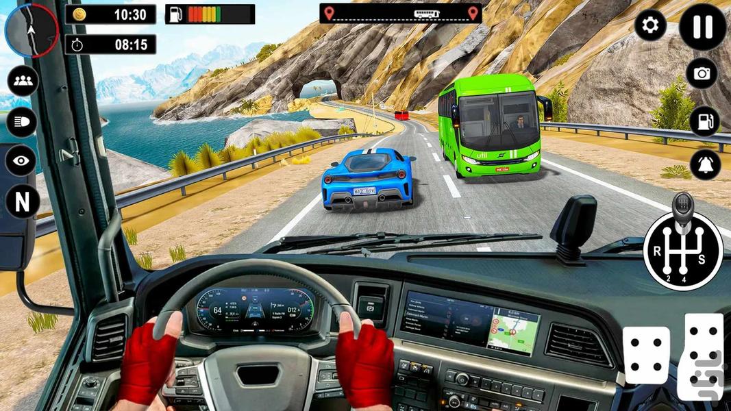 بازی تریلی سواری در ترافیک - Gameplay image of android game