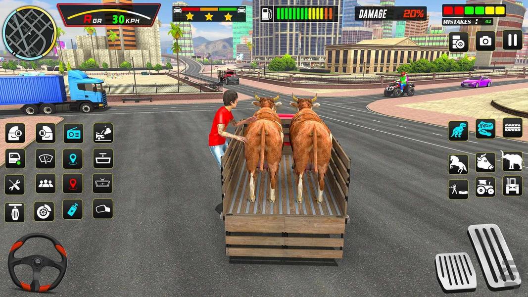 بازی ماشین حمل حیوانات : بازی جدید - Gameplay image of android game