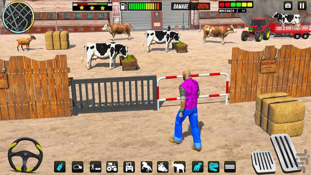 بازی ماشین حمل حیوانات : بازی جدید - Gameplay image of android game