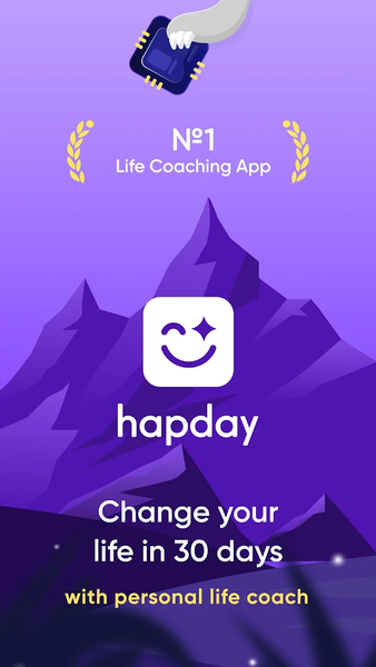 Hapday - AI Life Coach - عکس برنامه موبایلی اندروید