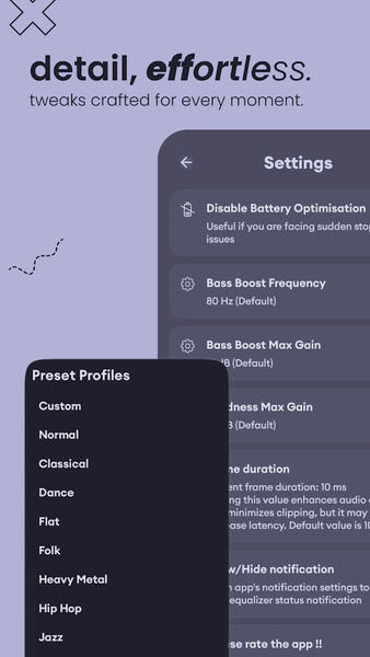 Equalizer: Bass & Volume Boost - عکس برنامه موبایلی اندروید