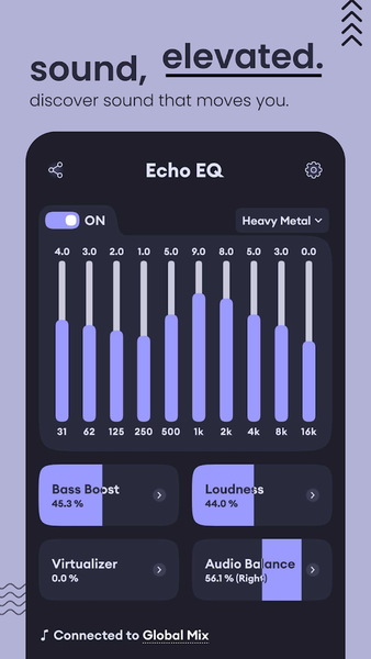 Equalizer: Bass & Volume Boost - عکس برنامه موبایلی اندروید