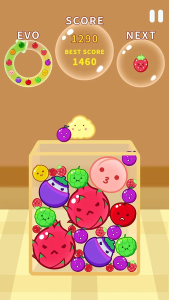 Merge Fruit - Watermelon game - Gameplay image of android game