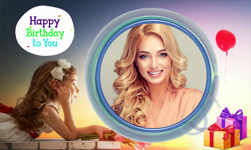 Happy birthday photo frame - Image screenshot of android app