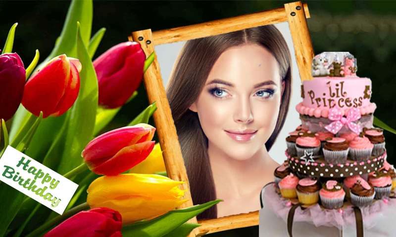 Happy birthday photo frame - Image screenshot of android app