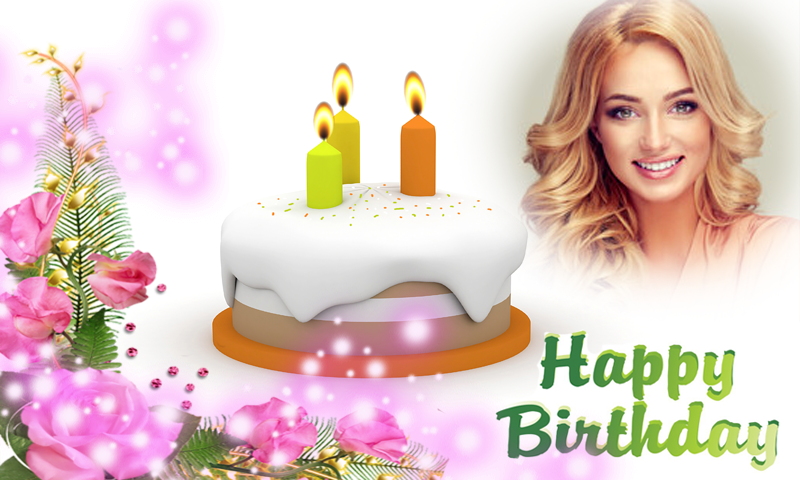 Happy birthday photo frame - Image screenshot of android app