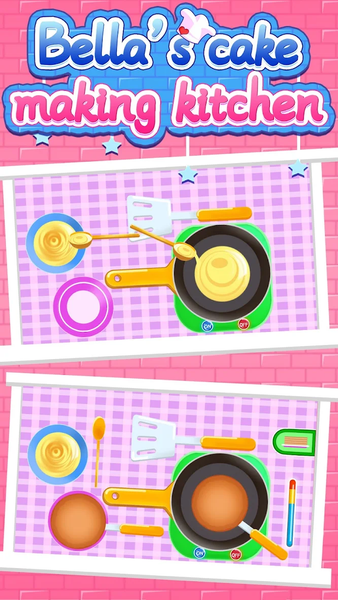 Bella's cake making kitchen - عکس بازی موبایلی اندروید