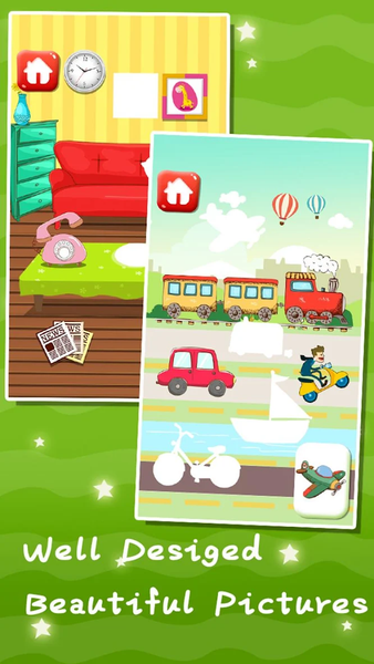 Baby educational stickers book - Gameplay image of android game