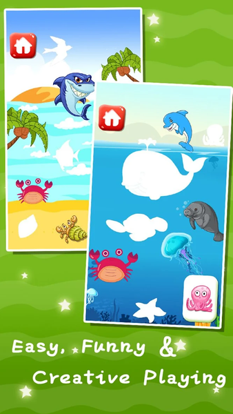 Baby educational stickers book - Gameplay image of android game
