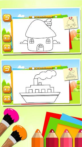 Simple line drawing for kids - Gameplay image of android game