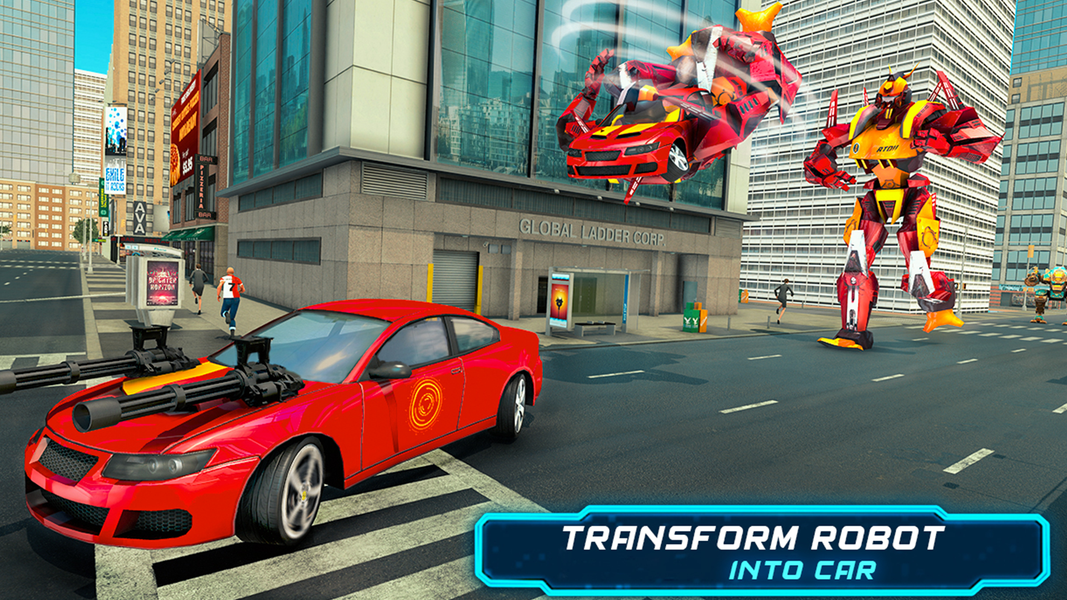 Police Robot Car Game 3d - Gameplay image of android game