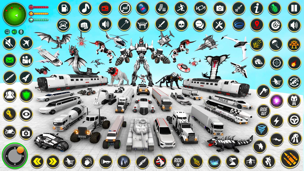 Police Robot Car Game 3d - عکس بازی موبایلی اندروید