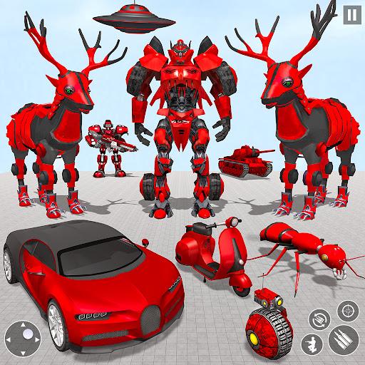Deer Robot Car Game-Robot Game - Gameplay image of android game
