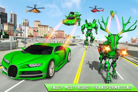 Deer Robot Car Game – Robot Transforming Games - عکس بازی موبایلی اندروید