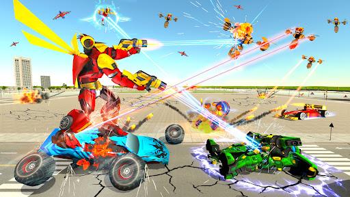 Dragon Fly Robot Car Game 3D - Gameplay image of android game