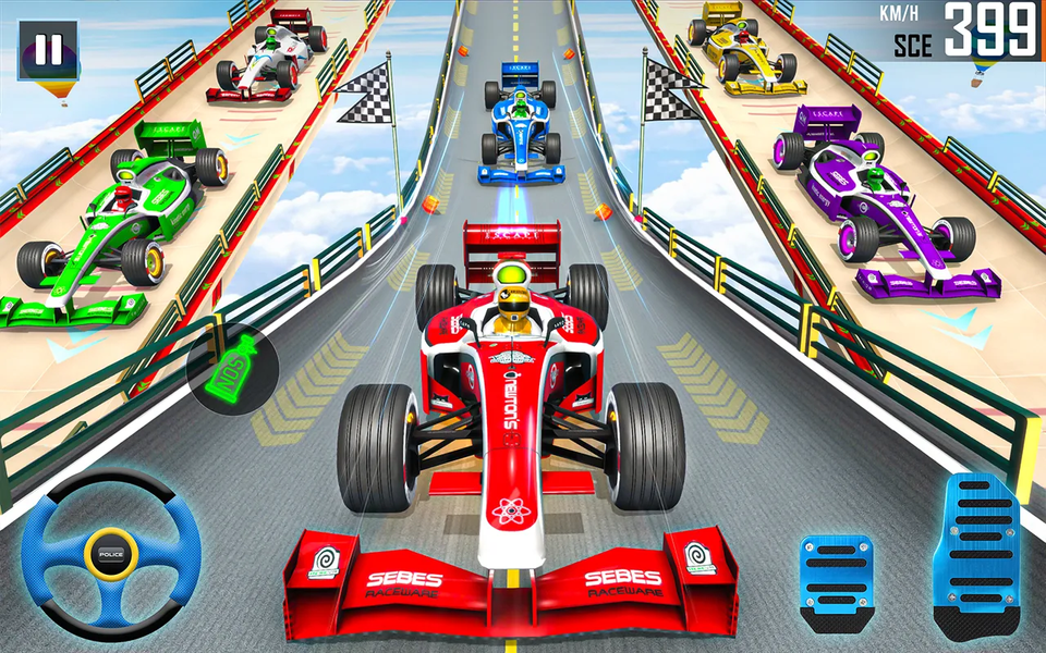 Formula Car Stunt Racing - Gameplay image of android game