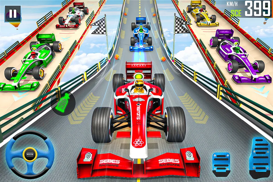 Formula Car Stunt Racing - Gameplay image of android game