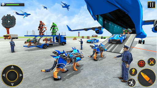 Police Tiger Robot Car Game ۳D - عکس بازی موبایلی اندروید