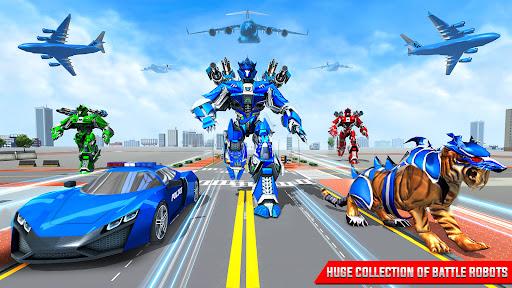 Police Tiger Robot Car Game ۳D - عکس بازی موبایلی اندروید