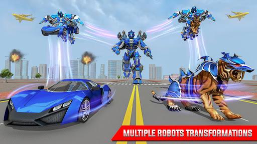 Police Tiger Robot Car Game ۳D - عکس بازی موبایلی اندروید