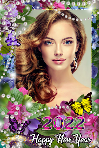 Lovely flower photo frame - Image screenshot of android app
