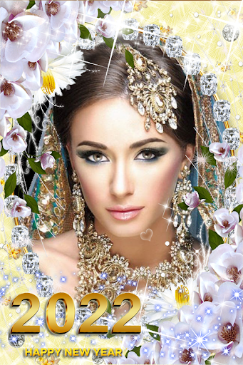 Lovely flower photo frame - Image screenshot of android app