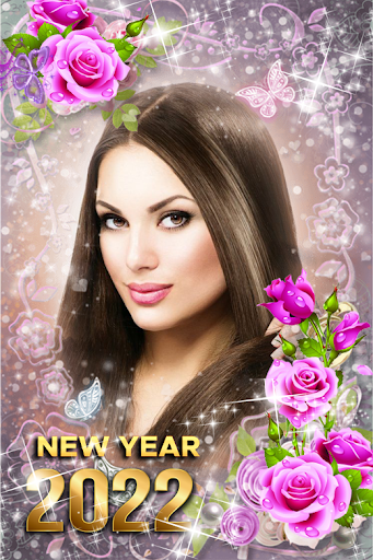 Lovely flower photo frame - Image screenshot of android app