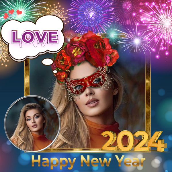 New year photo frame 2024 - عکس برنامه موبایلی اندروید