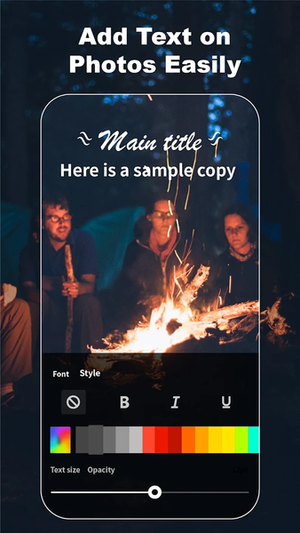 Add Text Watermark to Photos - Image screenshot of android app