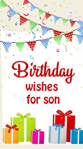 Birthday Wishes For Son - Image screenshot of android app