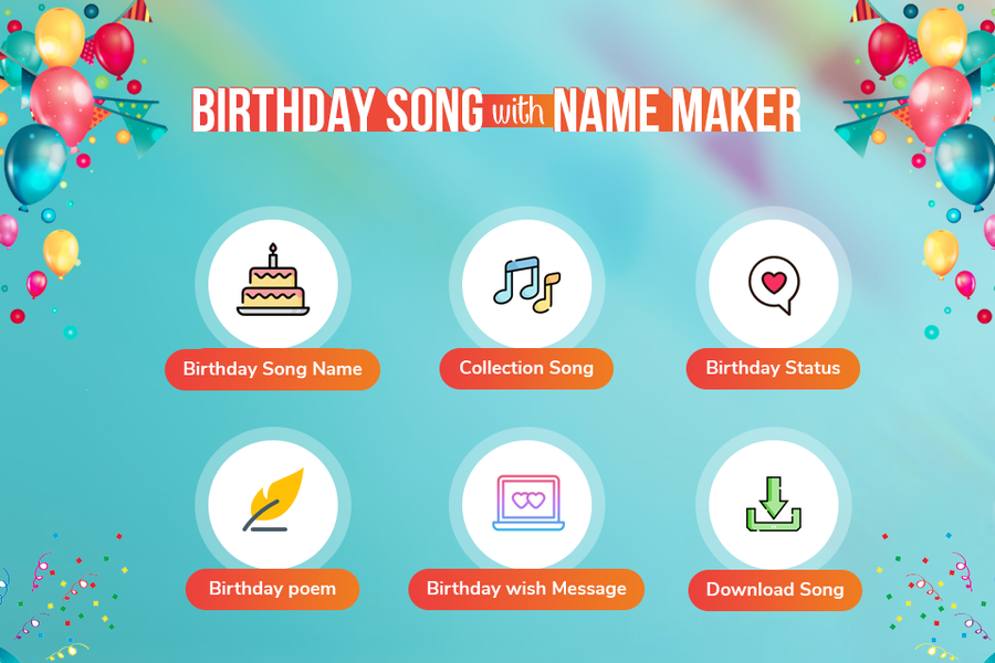 Birthday Song with Name - عکس برنامه موبایلی اندروید