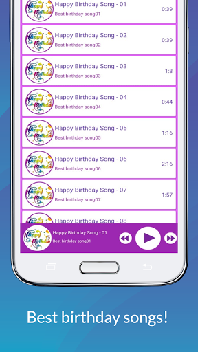 Happy birthday song offline - عکس برنامه موبایلی اندروید