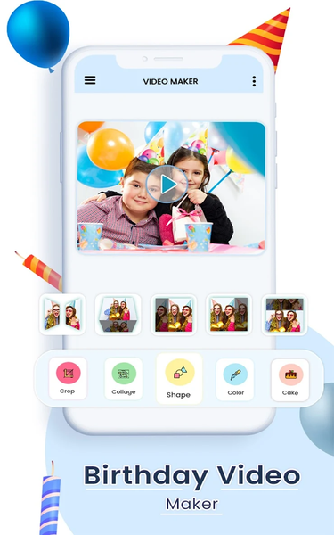 Birthday video maker - Image screenshot of android app