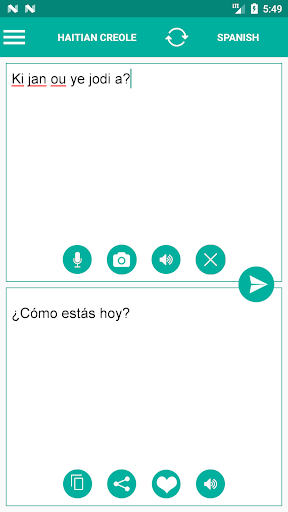 Haitian Spanish Translator - Image screenshot of android app