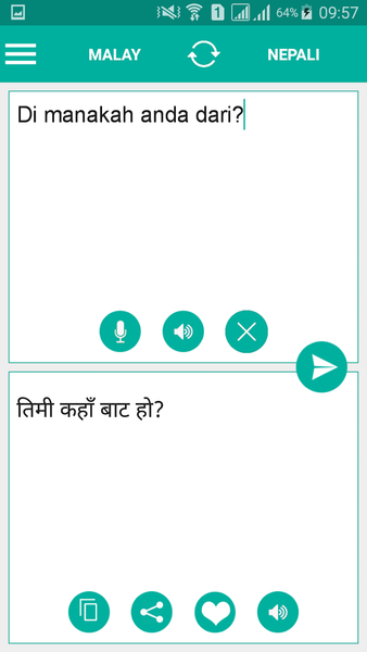 Nepali Malay Translator - Image screenshot of android app