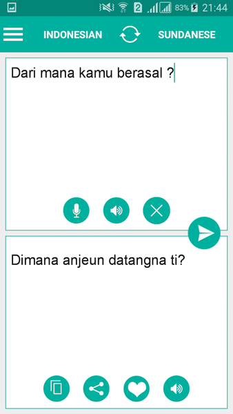 Sundanese Indonesian Translate - عکس برنامه موبایلی اندروید