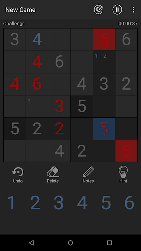 Smart Sudoku - Number Puzzle - Gameplay image of android game