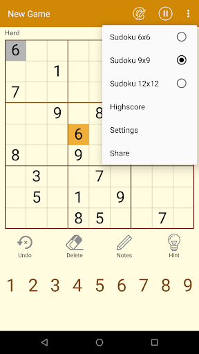 Smart Sudoku - Number Puzzle - Gameplay image of android game