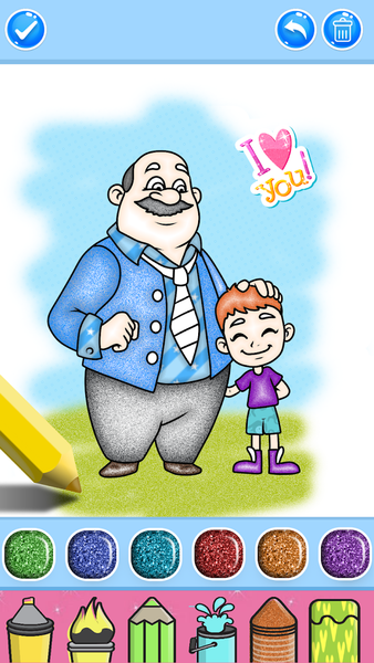 Family Drawing and Coloring - Image screenshot of android app