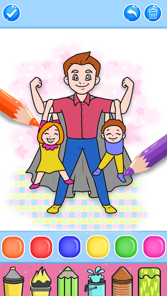 Family Love Coloring Book - عکس برنامه موبایلی اندروید