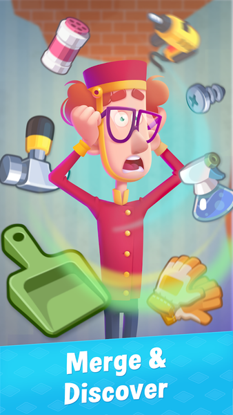 Hotel Rush: Merge Story - Gameplay image of android game