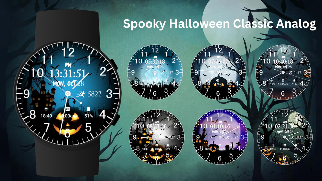 Spooky Halloween ClassicAnalog - عکس برنامه موبایلی اندروید