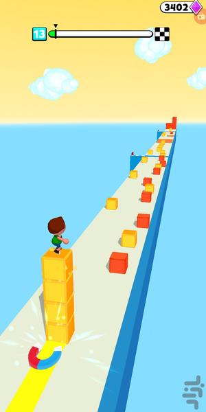 Block Surfer 3D - Gameplay image of android game