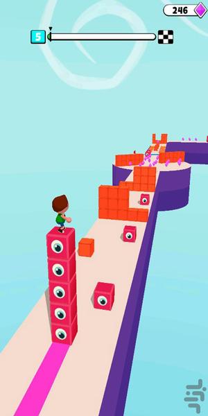 Block Surfer 3D - Gameplay image of android game