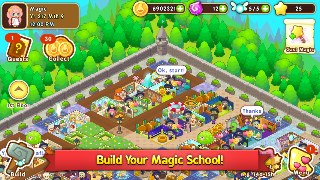 Magic School Story - Gameplay image of android game