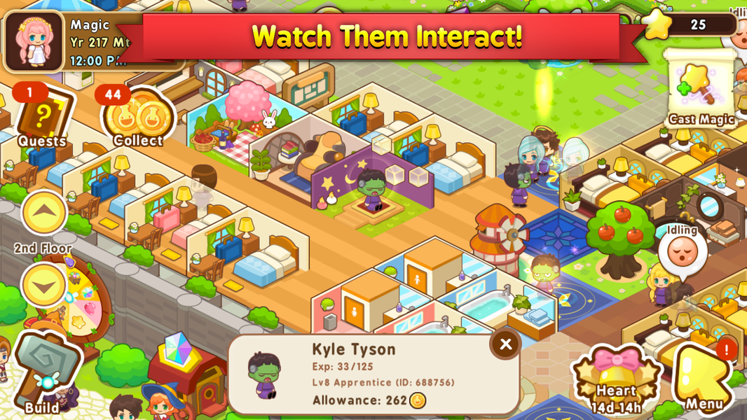 Magic School Story - Gameplay image of android game