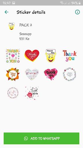 Thank You - WAStickersApps - Image screenshot of android app