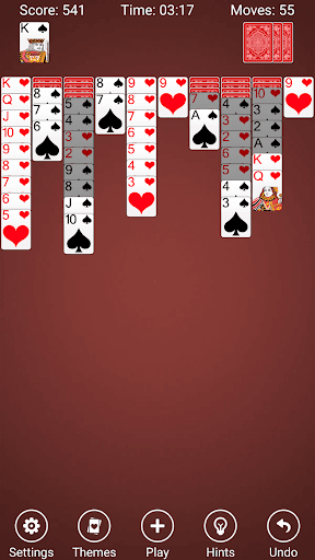 Spider Solitaire - Gameplay image of android game
